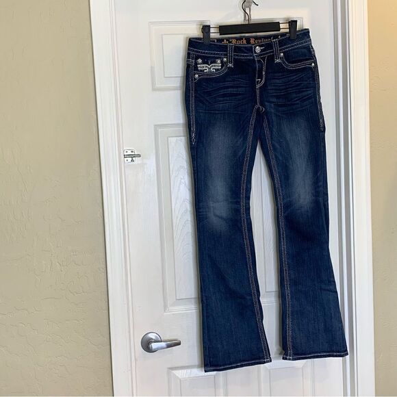 Rock Revival Arlene boot cut jeans size 27 Inseam 33” - Picture 14 of 15